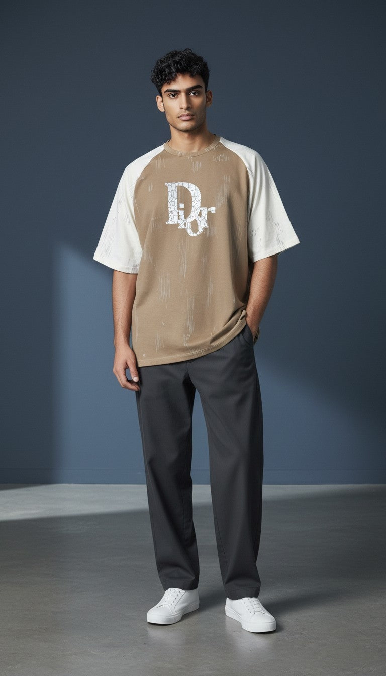 Men's Oversized Graphic Raglan Tee