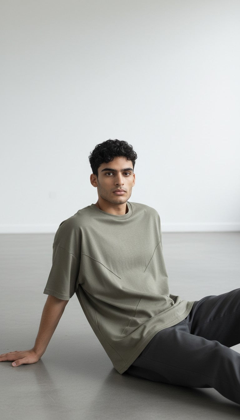 Urban Boxy Fit Seam Detail T-Shirt