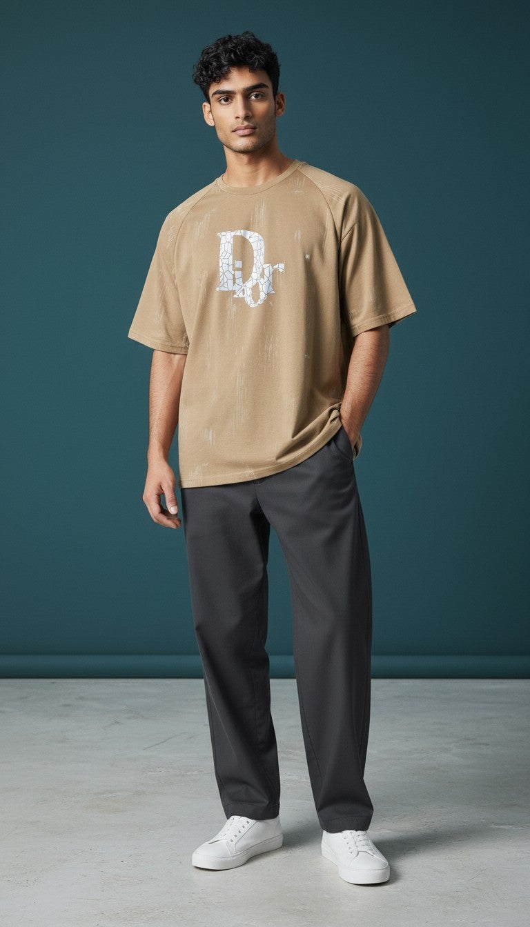 Men's Oversized Graphic Raglan Tee